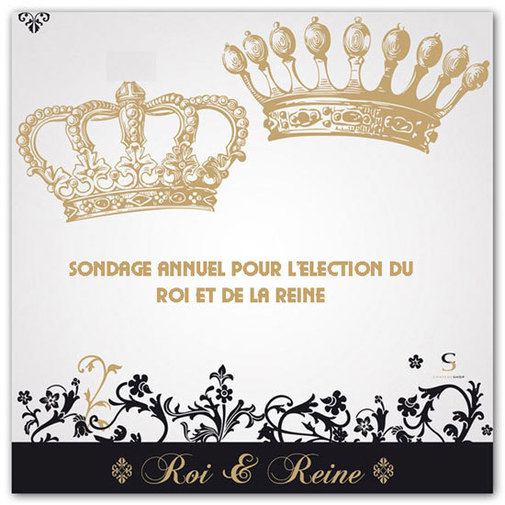 SONDAGE ANNUEL POUR L'ELECTION DU ROI ET DE LA REINE