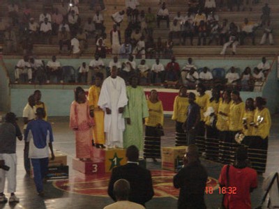 Crémonie d'intronisation (photo SENEBASKET)