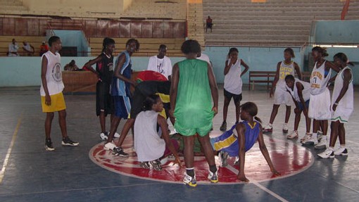 Les Lioncelles à l'entraînement