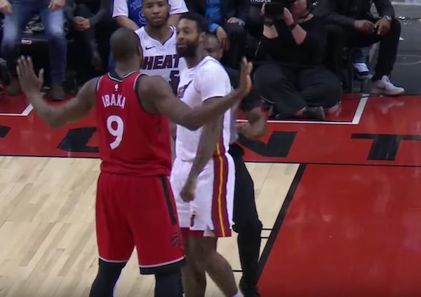 Une suspension d'un match pour Serge Ibaka des Raptors et James Johnson du Heat