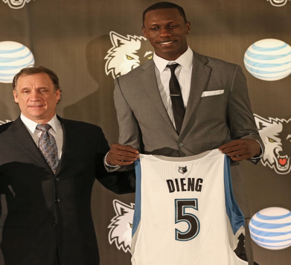 NBA DRAFT : Un contrat de 3 ans et une année de plus en option pour Gorgui Dieng avec les Wolves